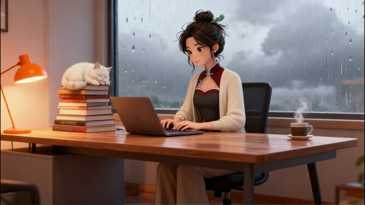 Chinese Lofi Music [1 HOUR] 🎋 Relaxing Study Music - Traditional Guzheng, Erhu & Bamboo Flute