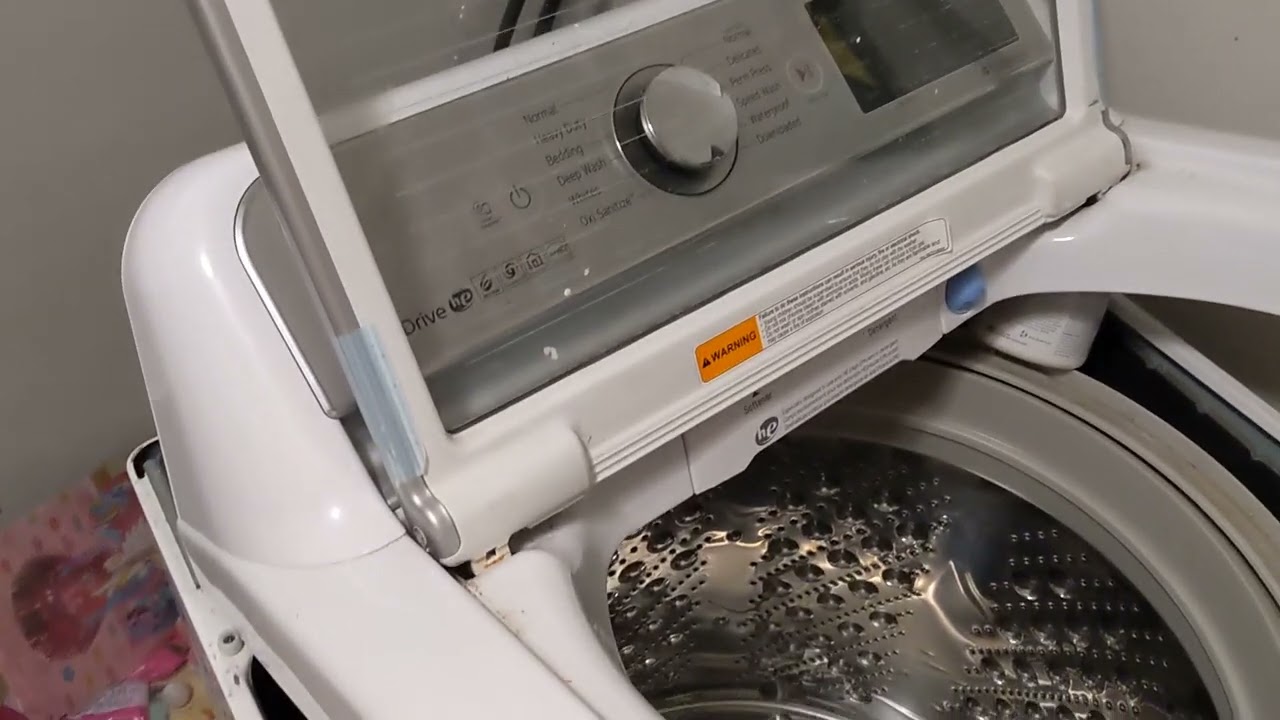 Replace Fix LG Washer Lid Cover