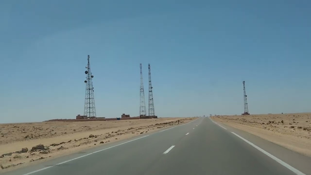 طريق الصحراء المغربية ولا اروع 