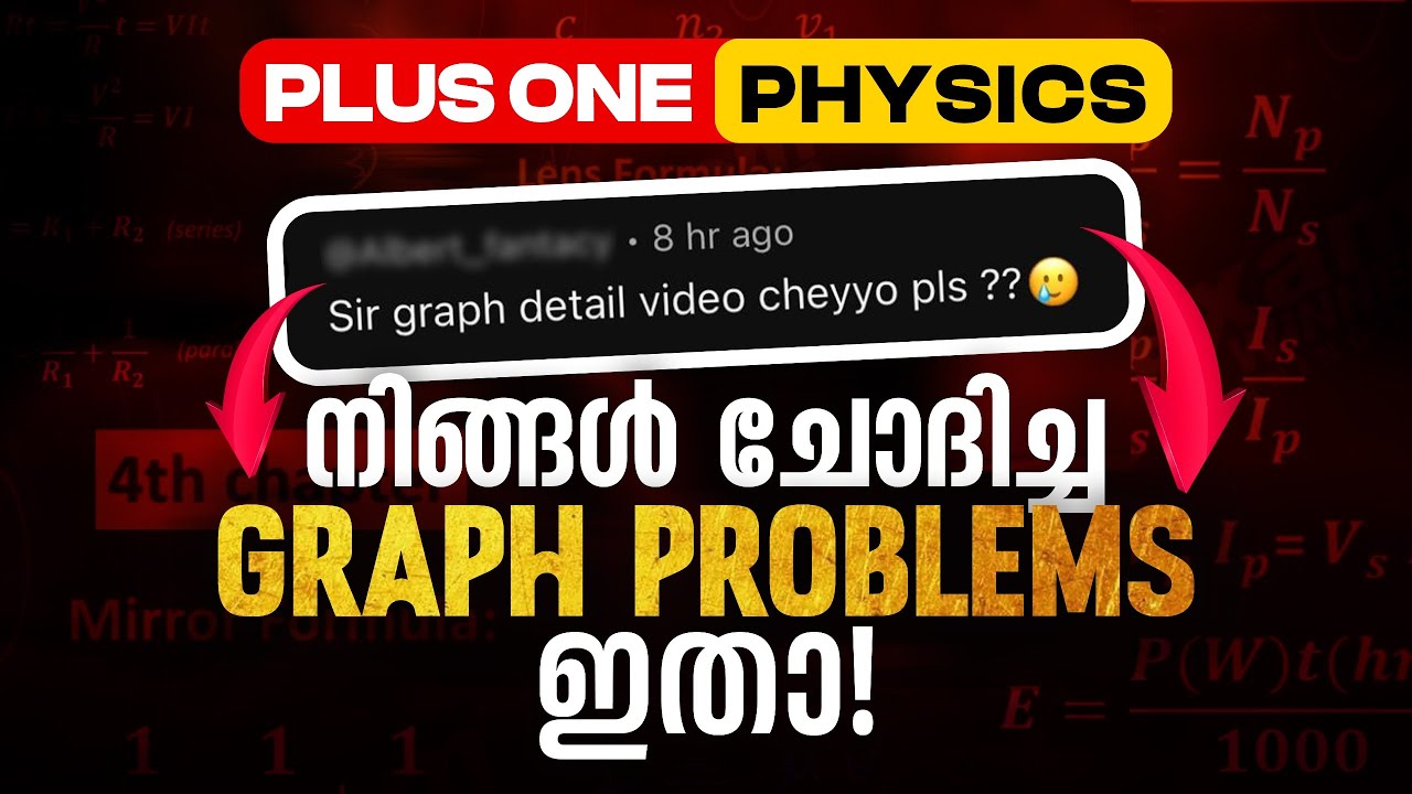 Plus One Physics Public Exam | All Graphs Concept Video | Exam Winner +1