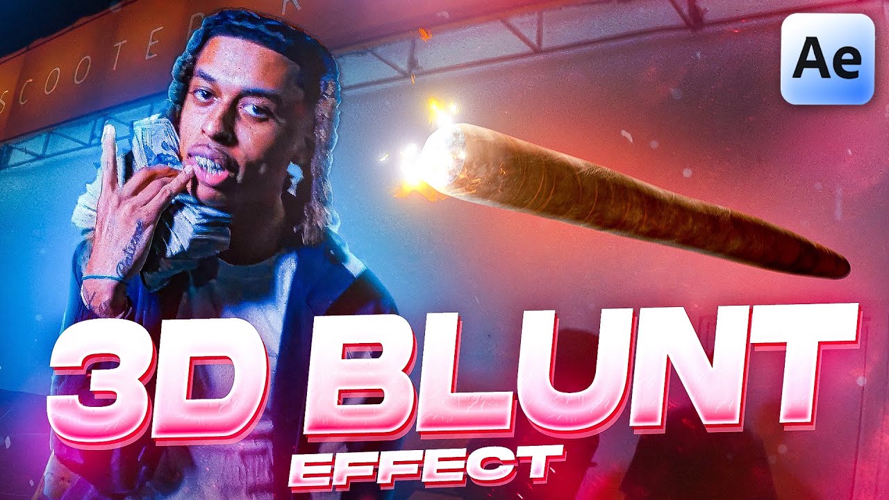 INSANE 3D BLUNT BURNING Effect in After effects