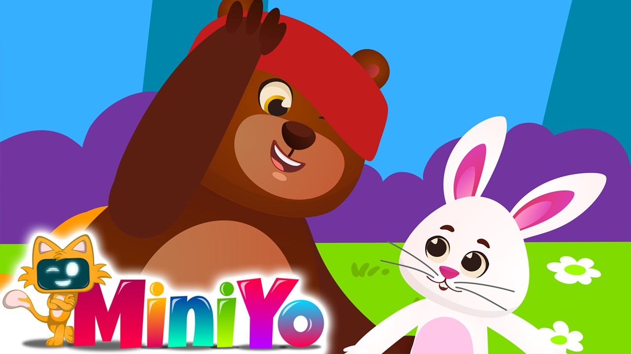 Küçük Tavşan ile Tombik Ayı Körebe Oynuyor | MiniYo Çocuk Şarkıları