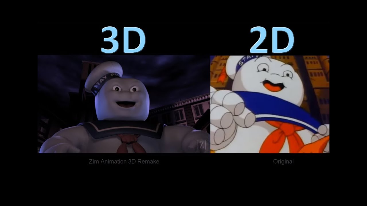 The Real Ghostbusters Intro - 3D Remake vs Original