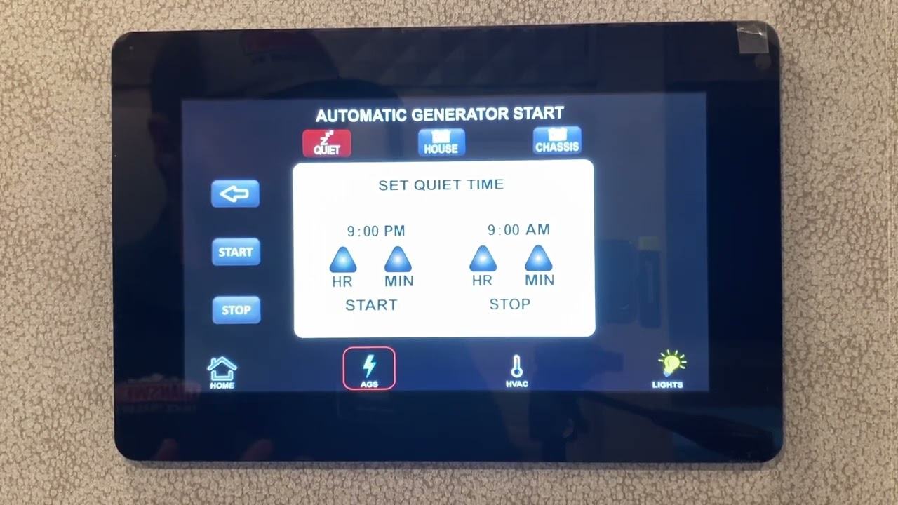 2023 Newmar Bay Star 10” Control Panel