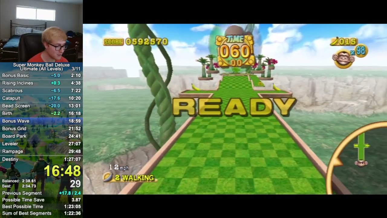 [WR] SMBDX Ultimate All Levels Speedrun in 1:24:15 (Pauseless) - Super Monkey Ball Deluxe