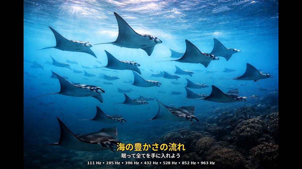 海の豊かさの流れ | 眠ってすべてを受け取る | 111 Hz • 285 Hz • 396 Hz • 432 Hz • 528 Hz • 852 Hz • 963 Hz