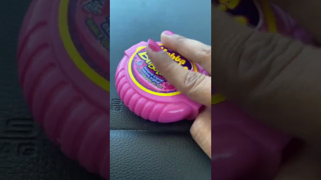 Hubba bubba bubble gum tape Candy 🍭🍬🍭#shorts  #hubbabubba #bubblegum