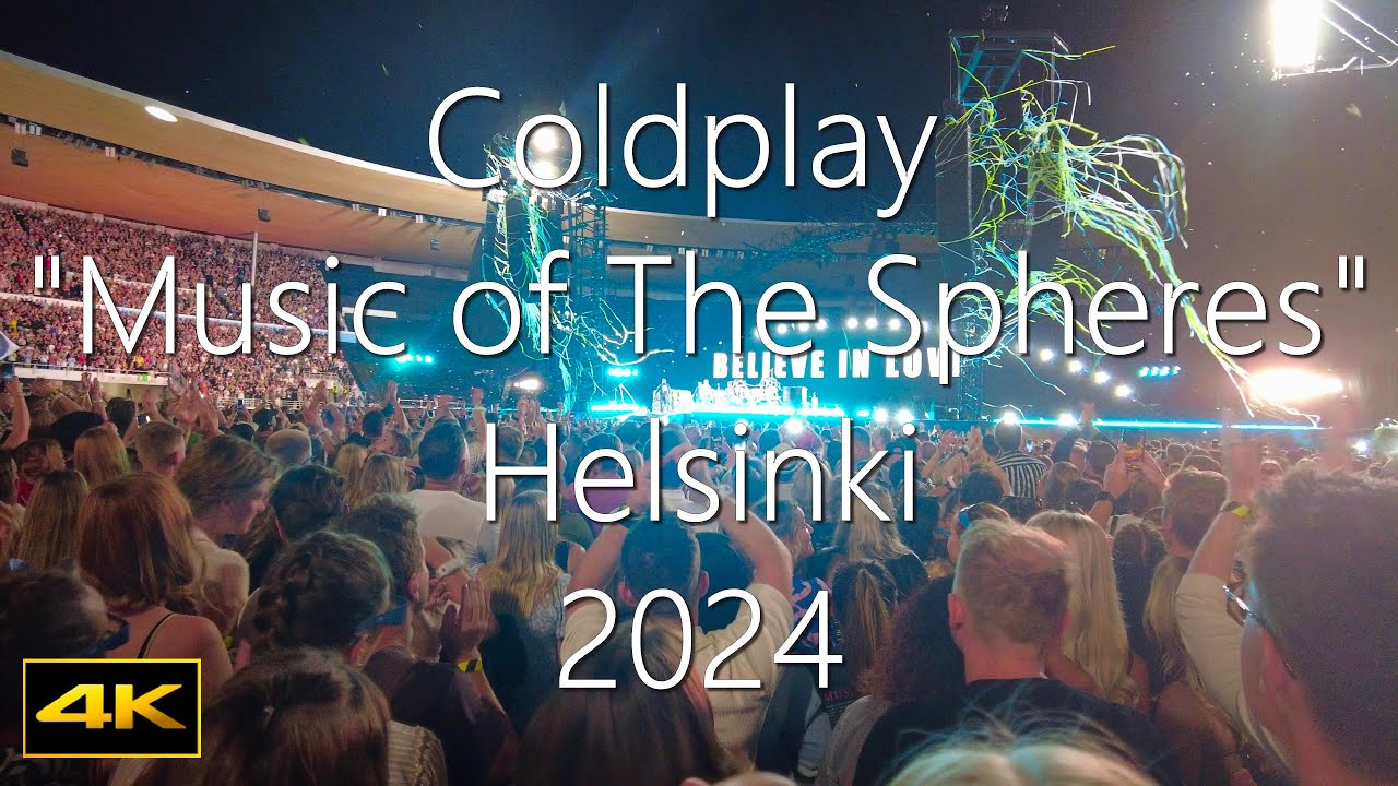 ⭐Coldplay Music of The Spheres Helsinki 2024 Finland World tour live concert 😍@lunitofinland