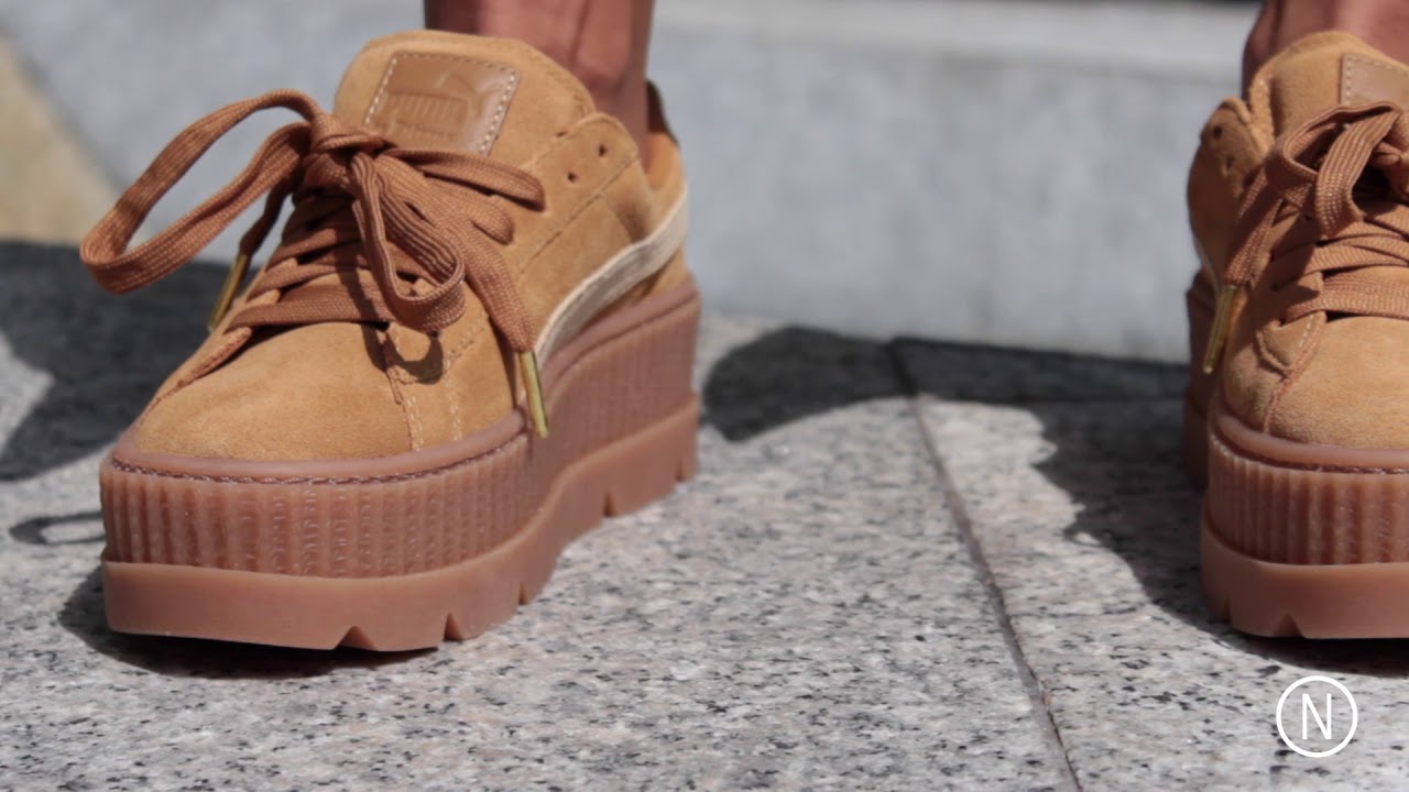 Puma x Fenty Cleated Creeper On Feet NOIRFONCE Sneakers