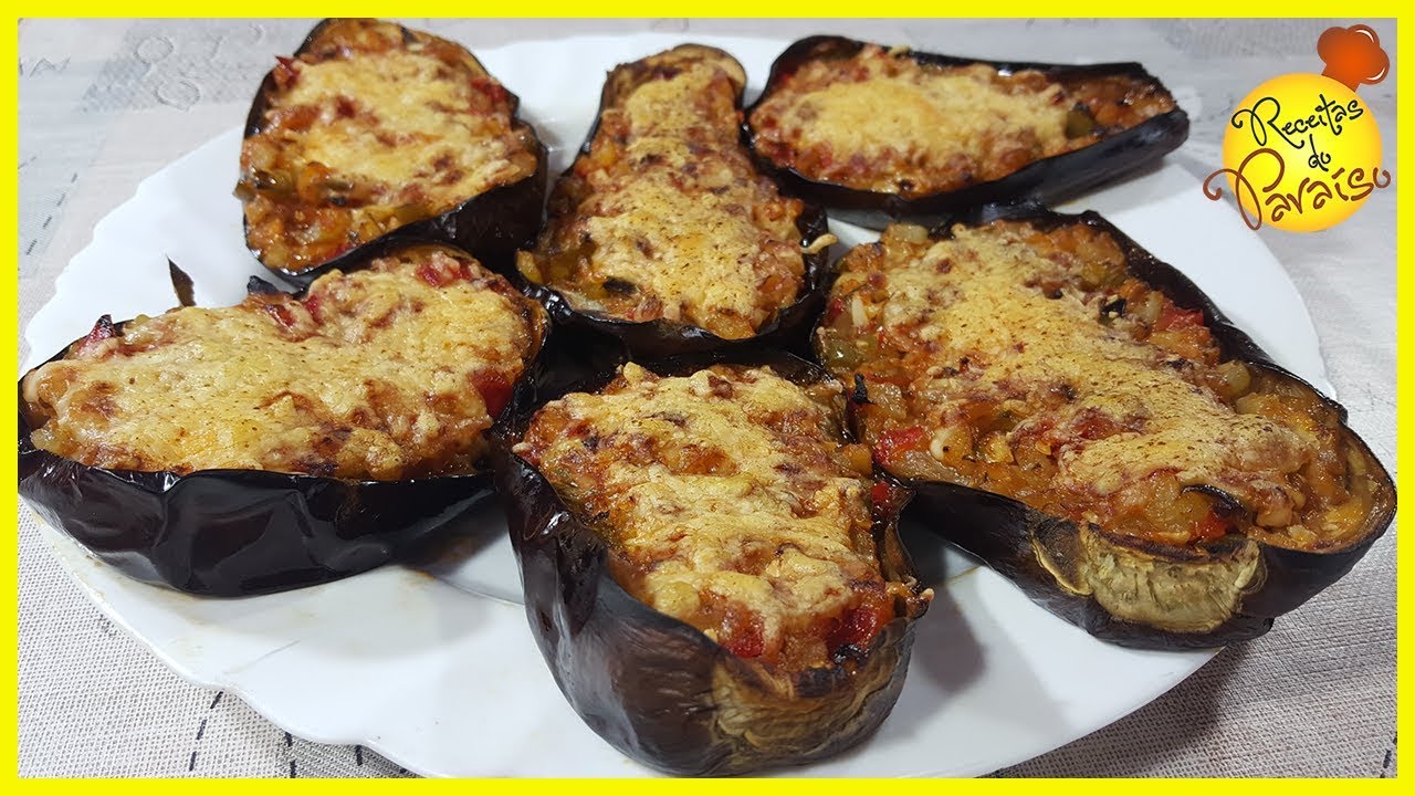 BERINGELAS RECHEADAS COM LEGUMES | 🍎 