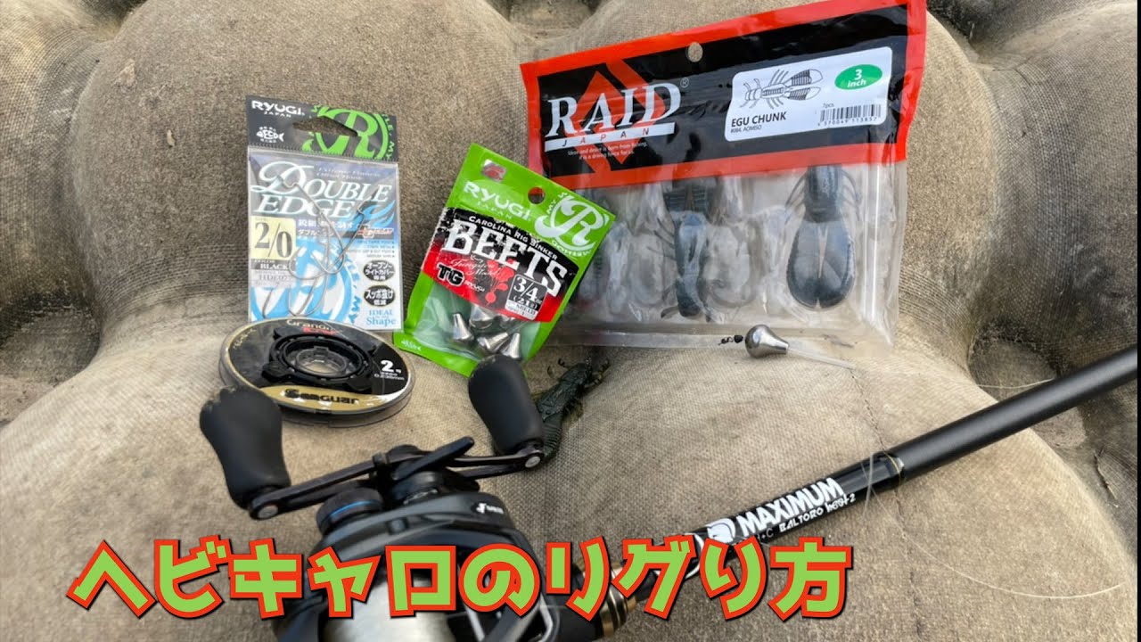 3分で分かる！秋よく釣れるヘビキャロセッティング方法