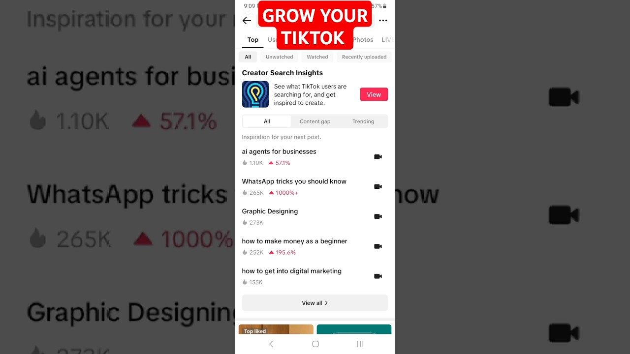 How to grow your TikTok using creator search insights   #tiktoktutorial #creatorsearchinsights