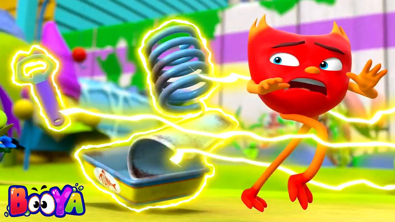 Funny Magnet Power Goes Wild | Booya Cartoon for Kids