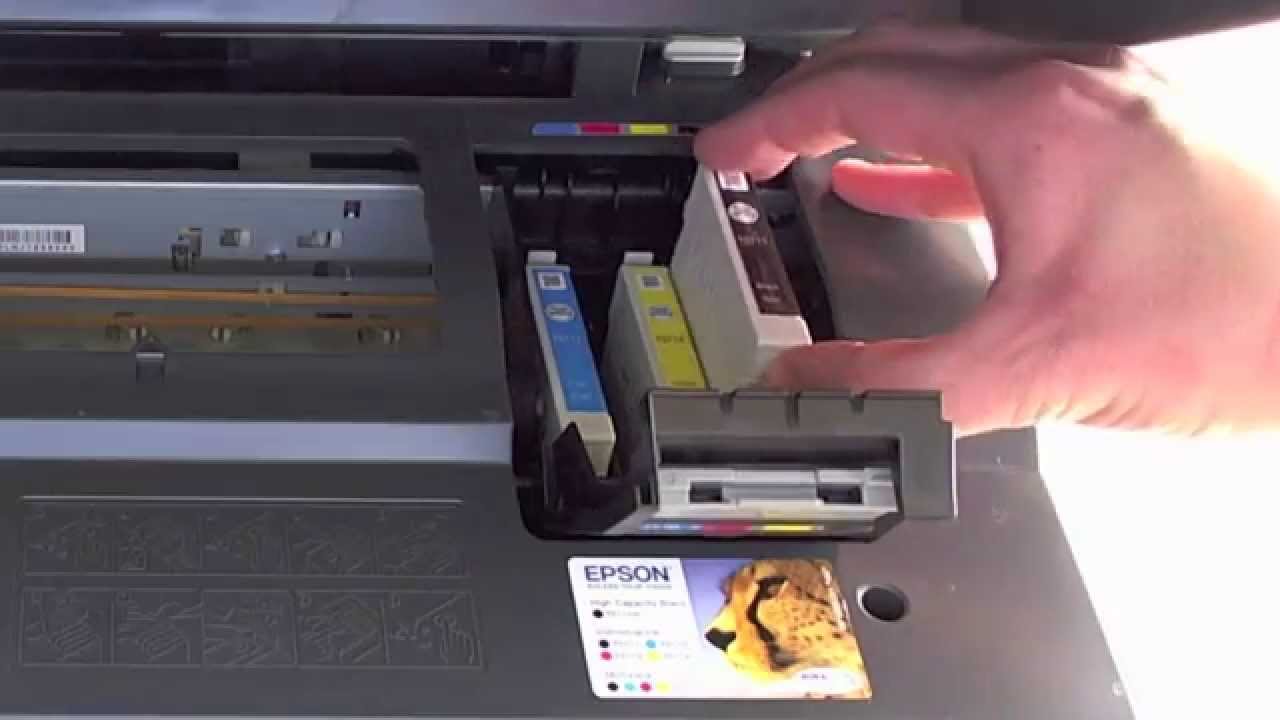 Epson DX7400 - Changing the cartridges