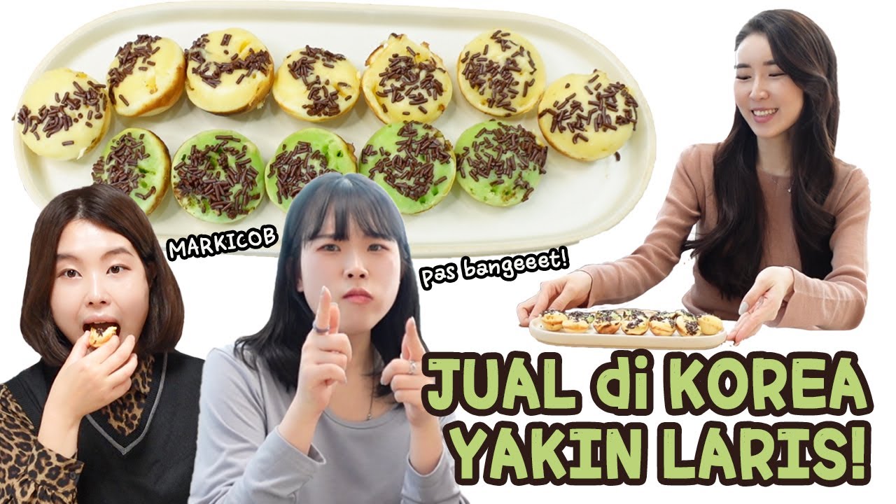 [REAKSI ADIK KOREA TAWARIN JUAL KUE CUBIT DI KOREA?