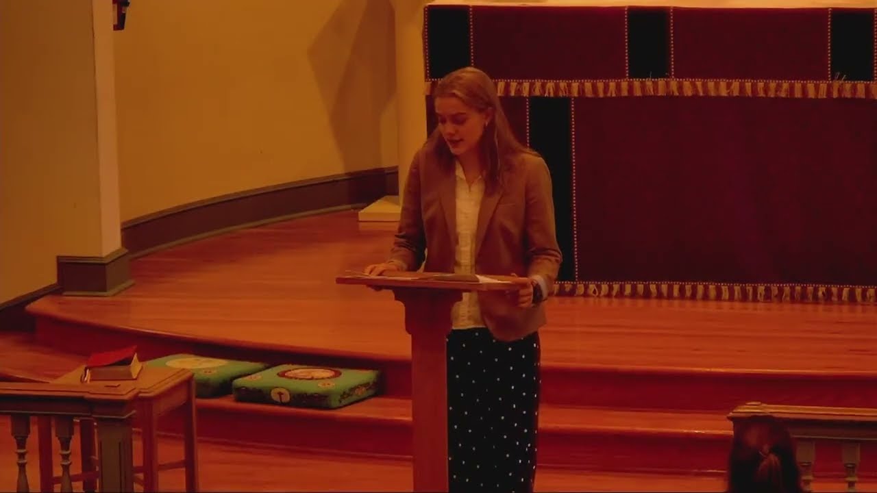 Sixth Form Chapel Talk - Sabrina Harman '26