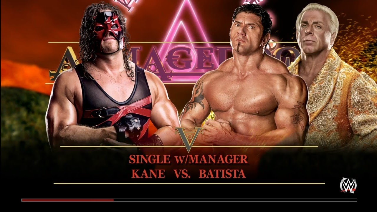 WWE 2K15 - Batista w/ Ric Flair vs Kane - Armageddon 2002
