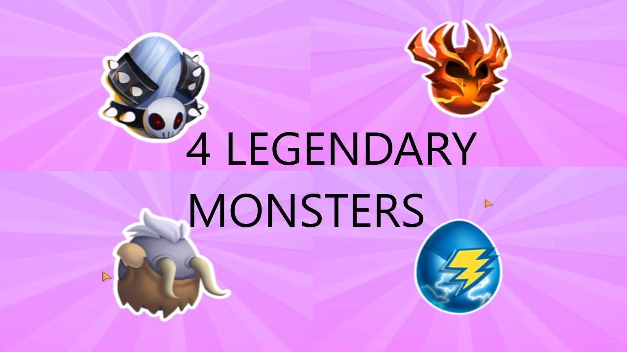 How To Get 4 Legendary Monsters For Free | Monster Legends