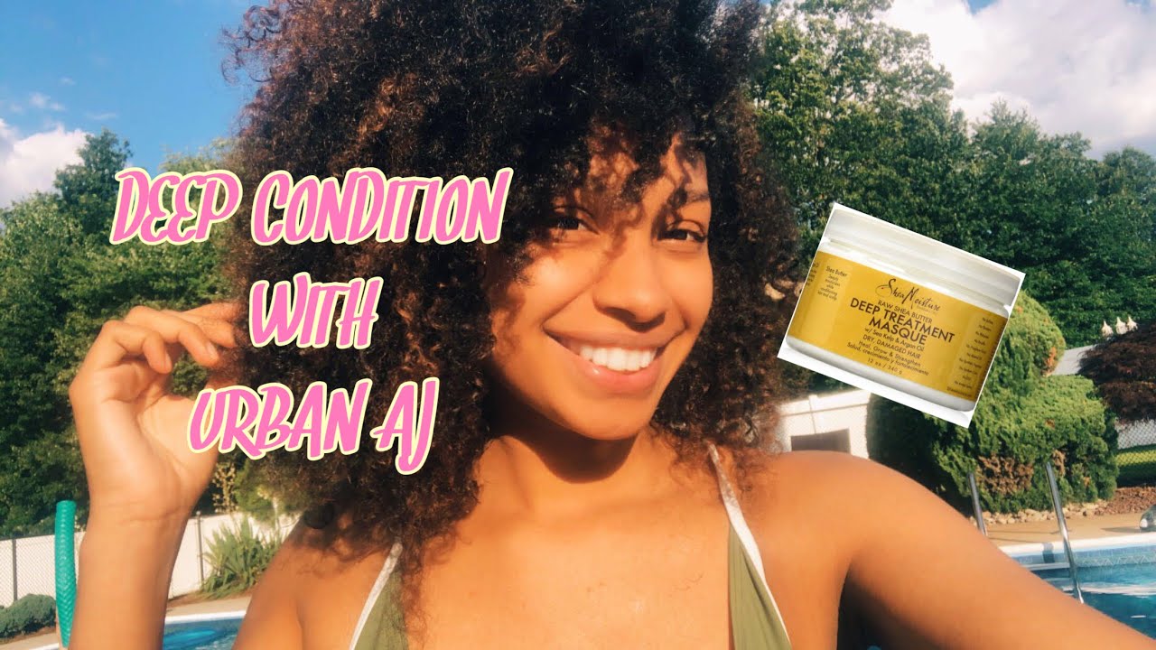 SheaMoisture Raw Shea Butter Deep Treament Masque | Summer Time Deep Conditioning with URBANAJ