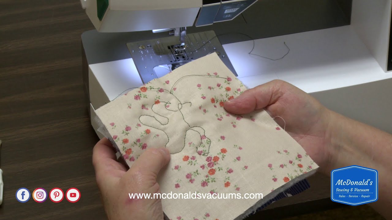 Husqvarna Viking Jade 35 Free Motion Stipple Quilting