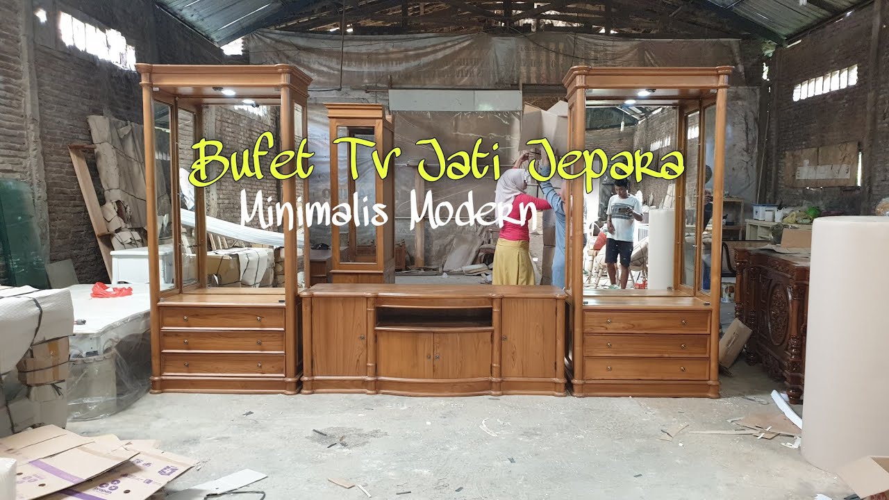 Meja Tv Jati Jepara, Bufet Tv Minimalis Modern