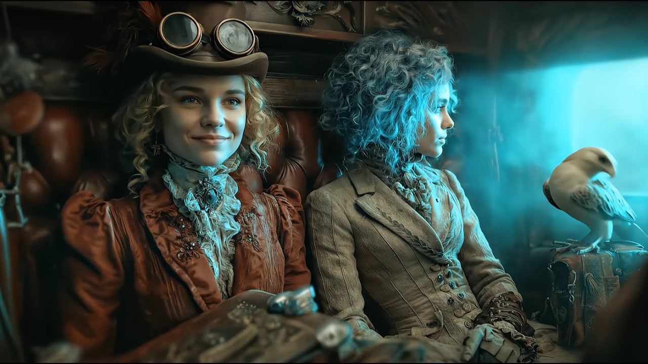 Aquamarine Steam | Steampunk Baroque | AI Short Film