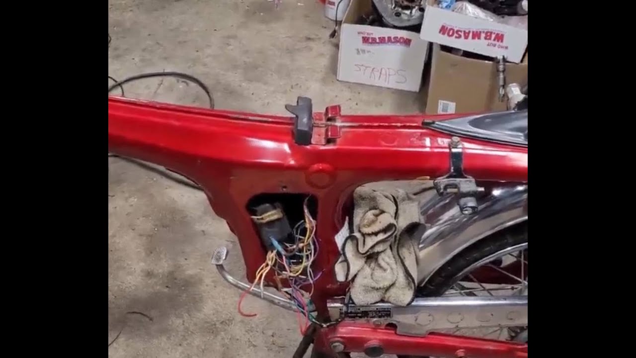 Repairing wiring harness on vintage Honda motorcycle.
