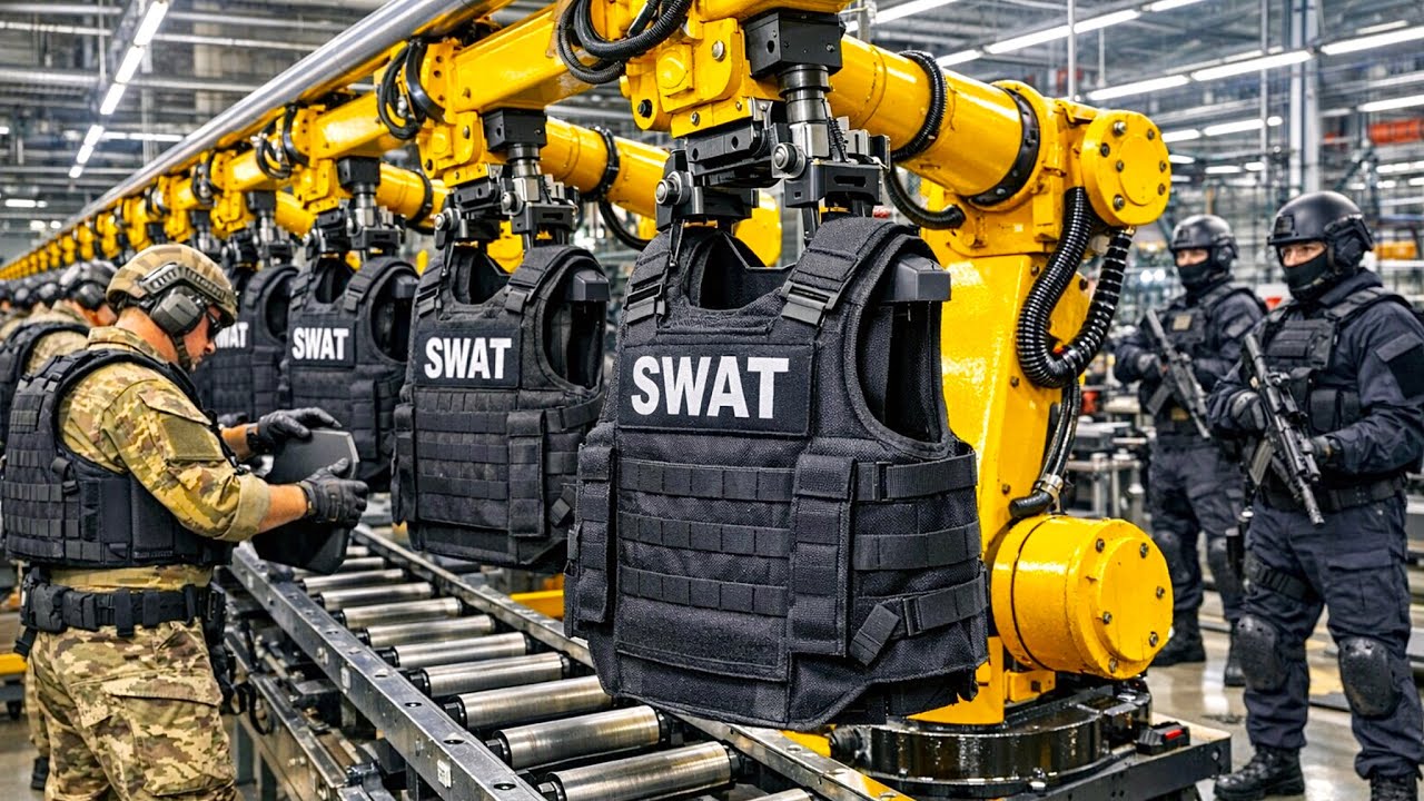 C&Oacute;MO se FABRICAN los CHALECOS ANTIBALAS 🛡️ | MEGAF&Aacute;BRICA INDUSTRIAL 🏭