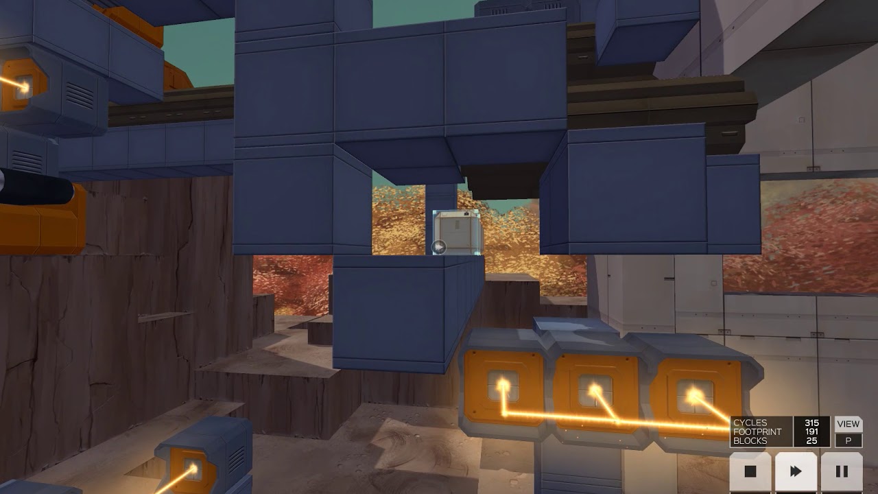 Infinifactory: Terrestrial Drone low block solution (614/234/25)