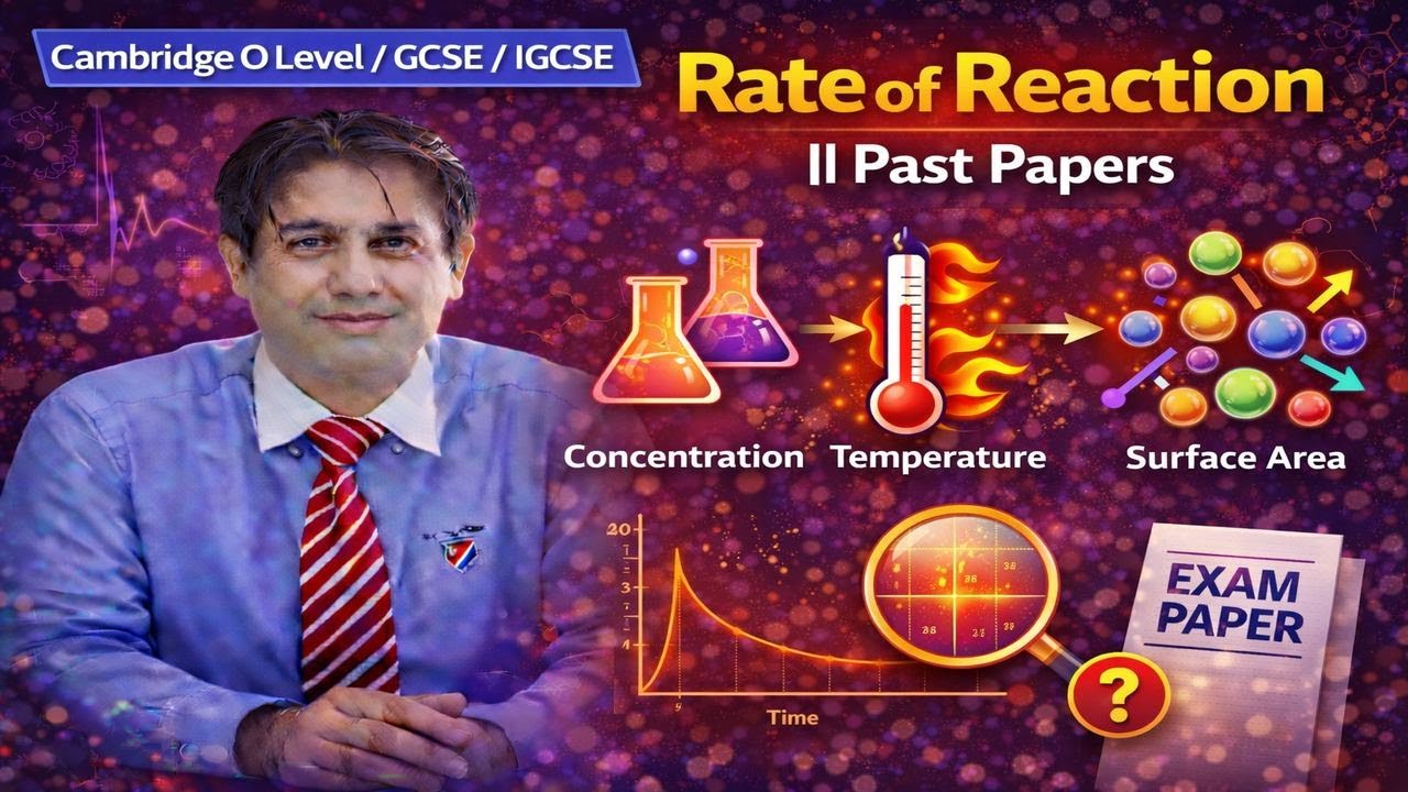Rate of Reaction || Lecture 2 Past Papers