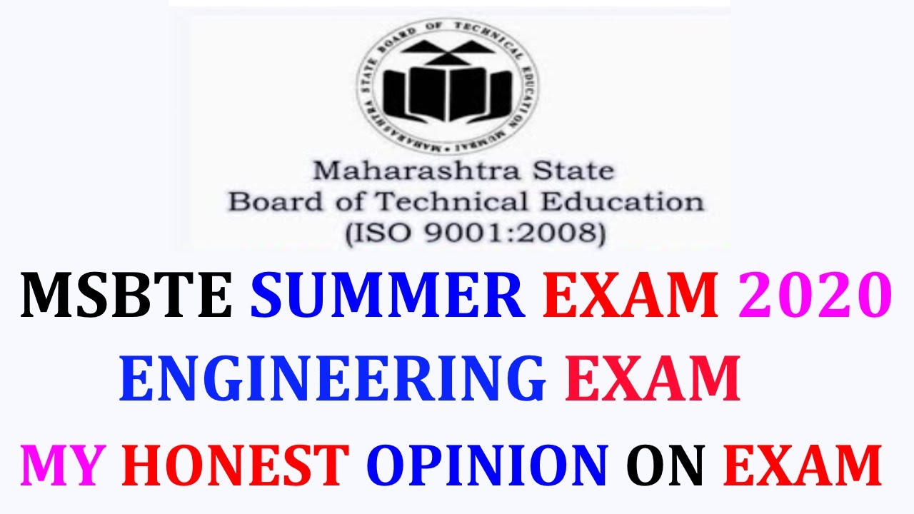 MY HONEST OPINION ON MSBTE SUMMER EXAM | ENGINEERING EXAM | EXAM REALITY IN HINDI