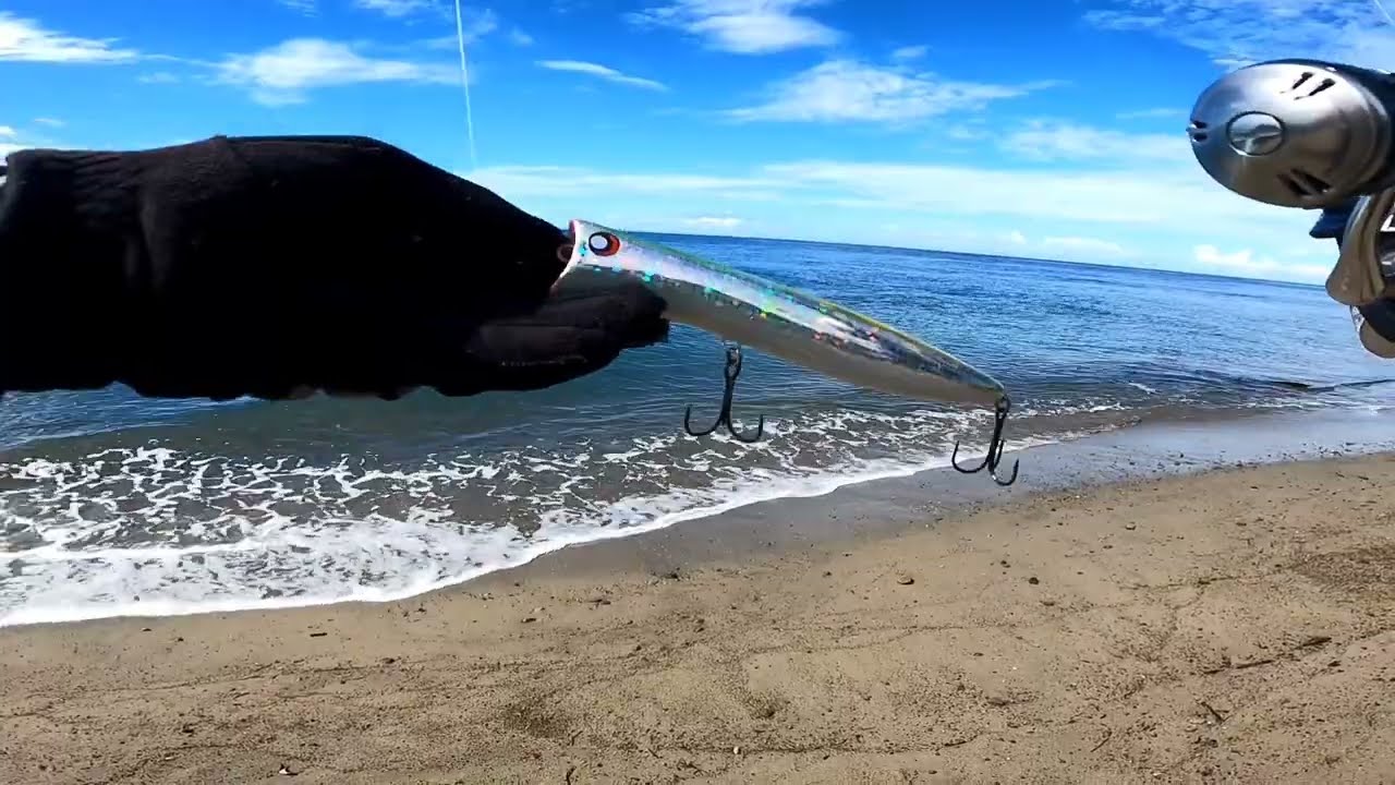 Nasib malang lure stickbait handmade saat mancing di pinggir pantai