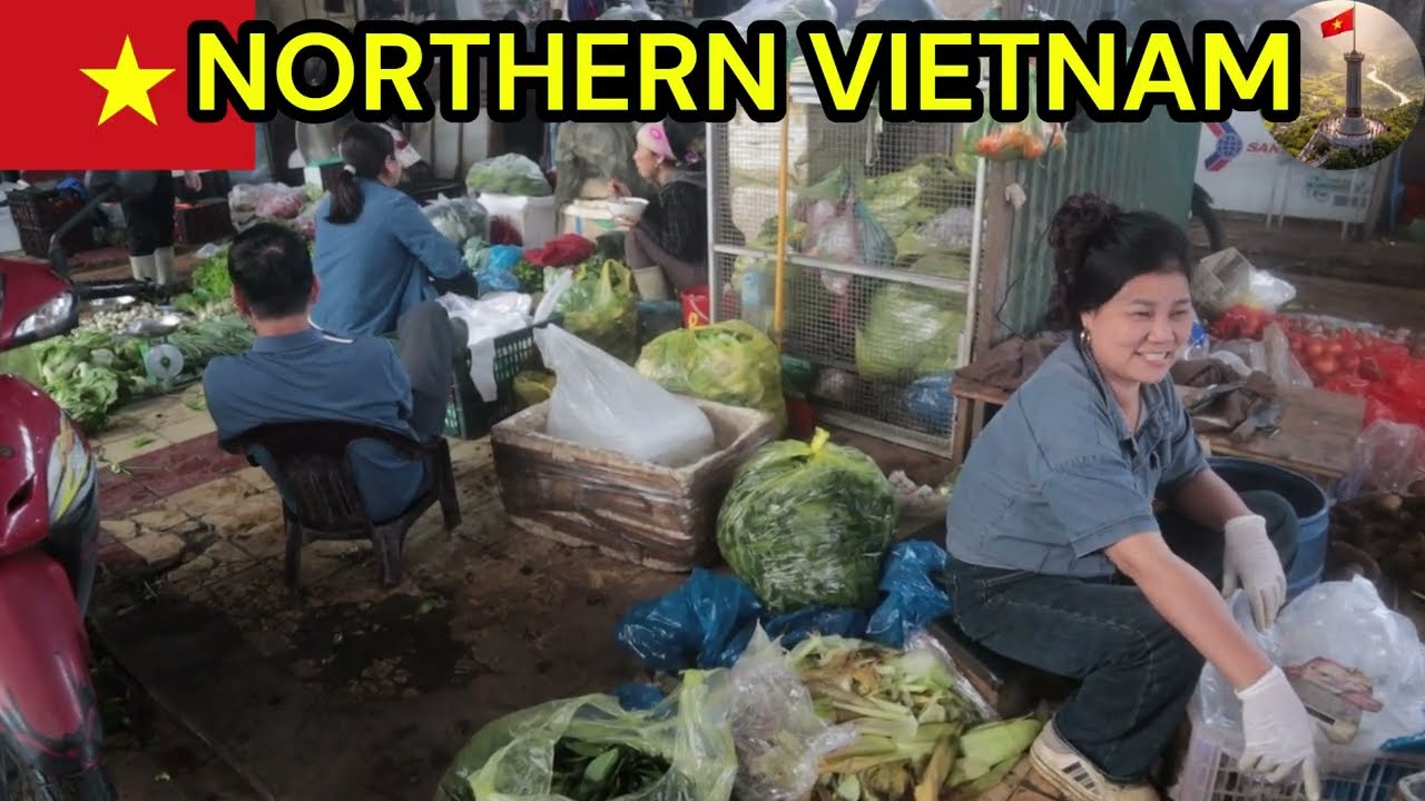 Relaxing Walk Through (Le Duan tradional Market) in Vietnam