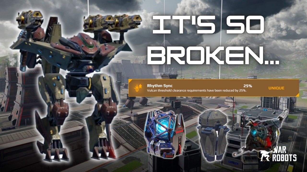 Новый робот Vulcan наносит БЕЗУМНЫЙ урон с пушками Atomizer и Quarker! War Robots