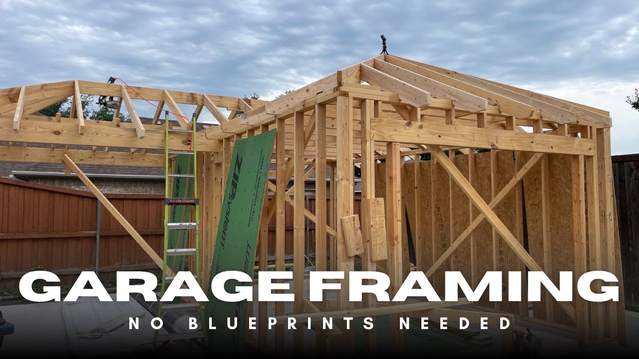 Framing a Garage Like a PRO | No Blueprint Needed!