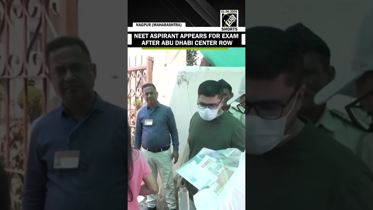 NEET Aspirant Talib reaches to exam centre to appear for exam after Abu Dhabi center row