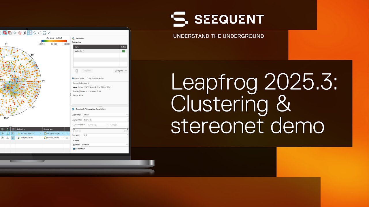Leapfrog 2025.3: демонстрация улучшений рабочего процесса кластеризации и стереосети