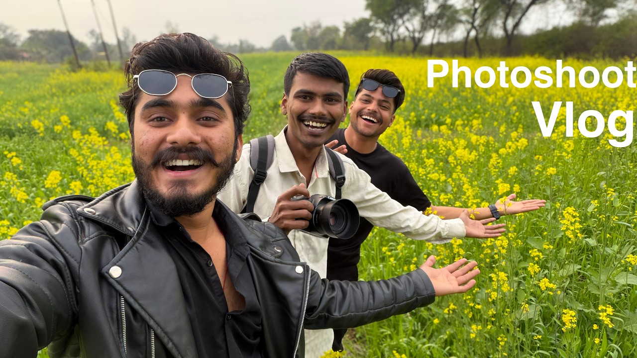 Sarso Ke Khet Me Photoshoot 😂 || Vlog