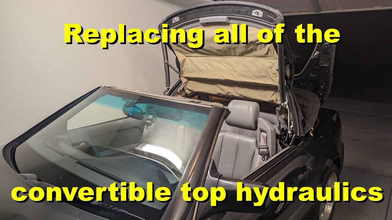 Replacing all of the convertible top hydraulics on my 1994 SL320 (R129)