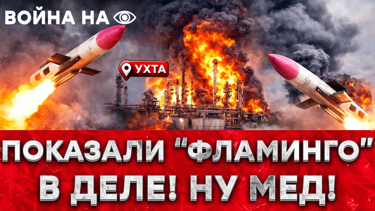 ВСПЫХНУЛО КАК НАДО! Прилетов по РФ больше — НПЗ в Ухте горит! “ФЛАМИНГО” УДАРИЛИ ПО РАКЕТАМ