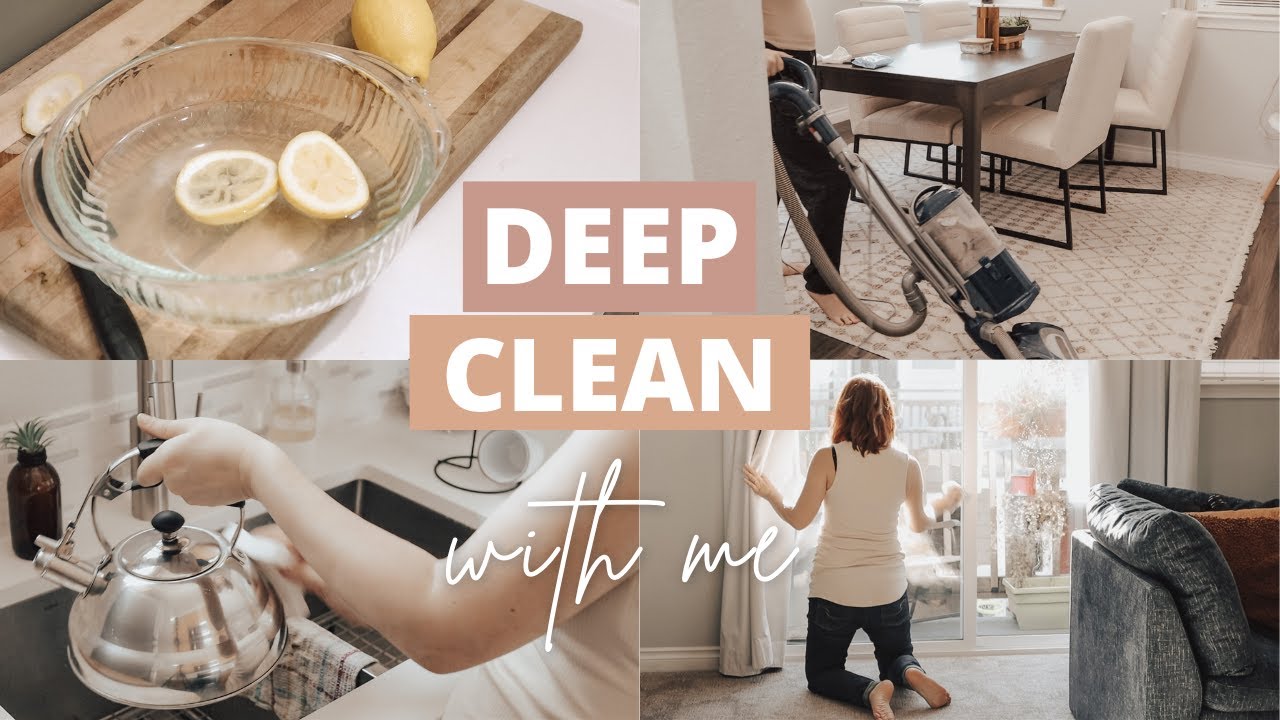 DEEP CLEAN WITH ME | Cleaning My Minimalist Home Post-COVID (cleaning motivation)