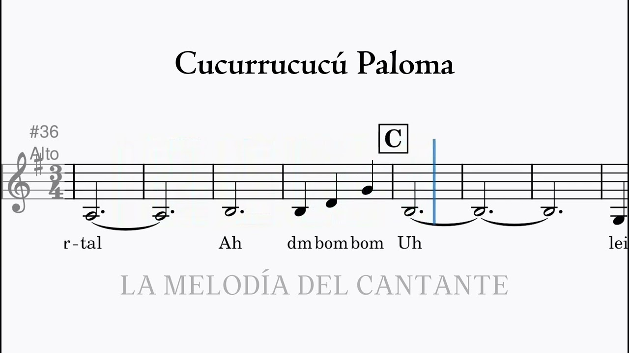 Cucurrucucú Paloma – Tomás Méndez | Versión Coral | Alto