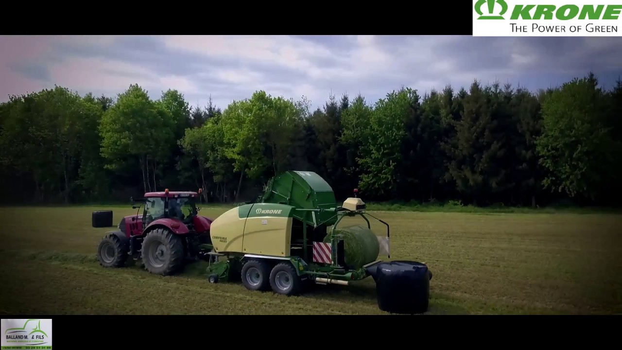 NEW KRONE COMPRIMA à l'enrubannage 2018 !