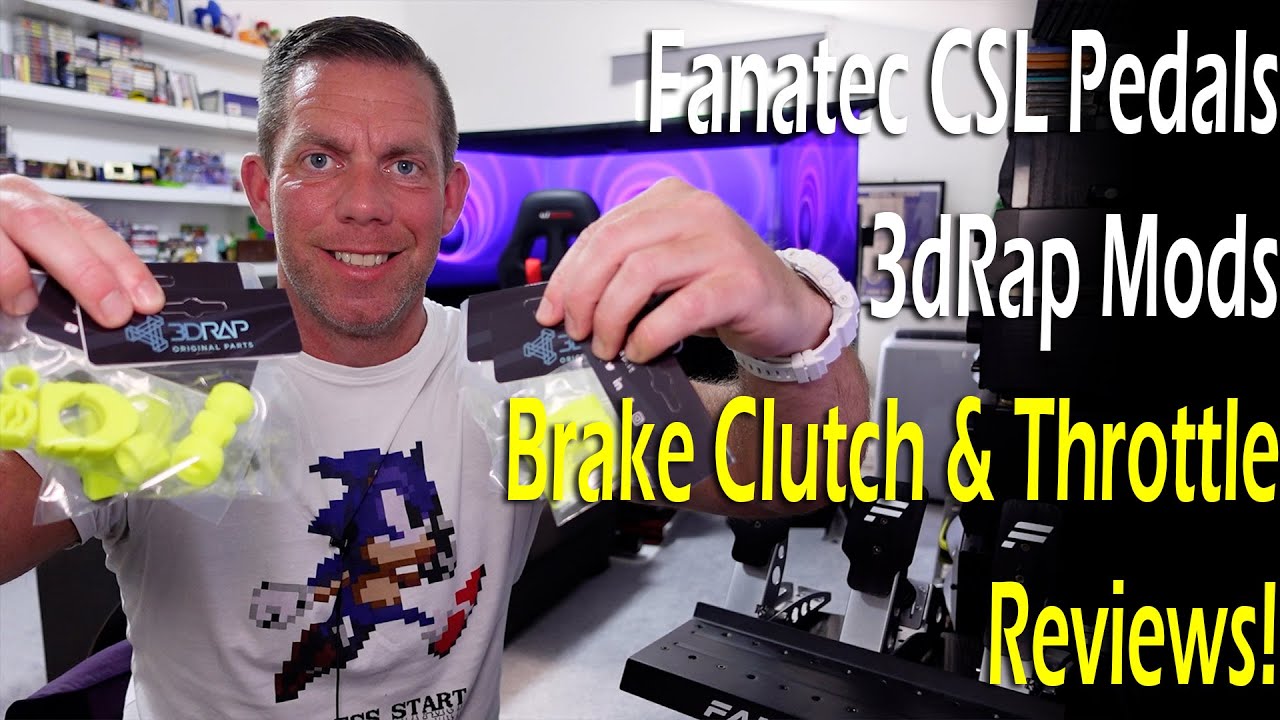 3dRap Fanatec CSL Pedals - Brake Clutch & Throttle Mod Reviews
