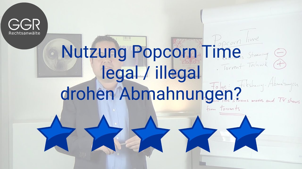 Nutzung Popcorn Time &ndash; legal / illegal - drohen Abmahnungen?