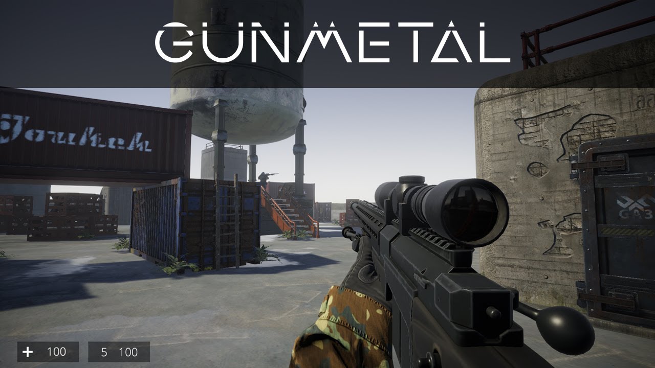 Unity3D Multiplayer FPS - Gunmetal Gameplay (Gun Game)