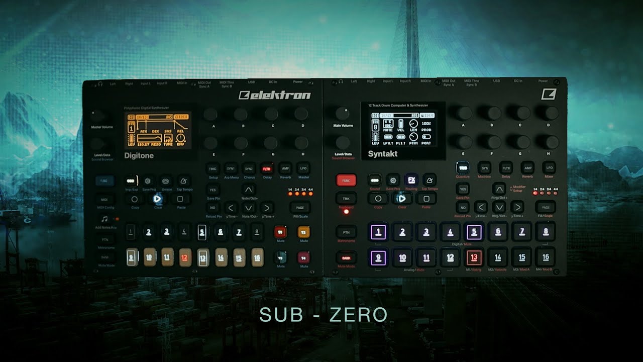 sub - zero ... elektron digitone & syntakt ... downbeat, psybient