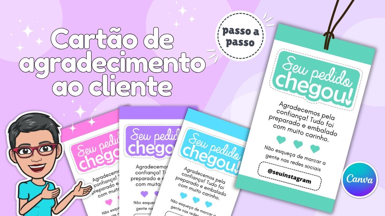 Como fazer Cartão de Agradecimento ao Cliente no Canva (Passo a Passo)
