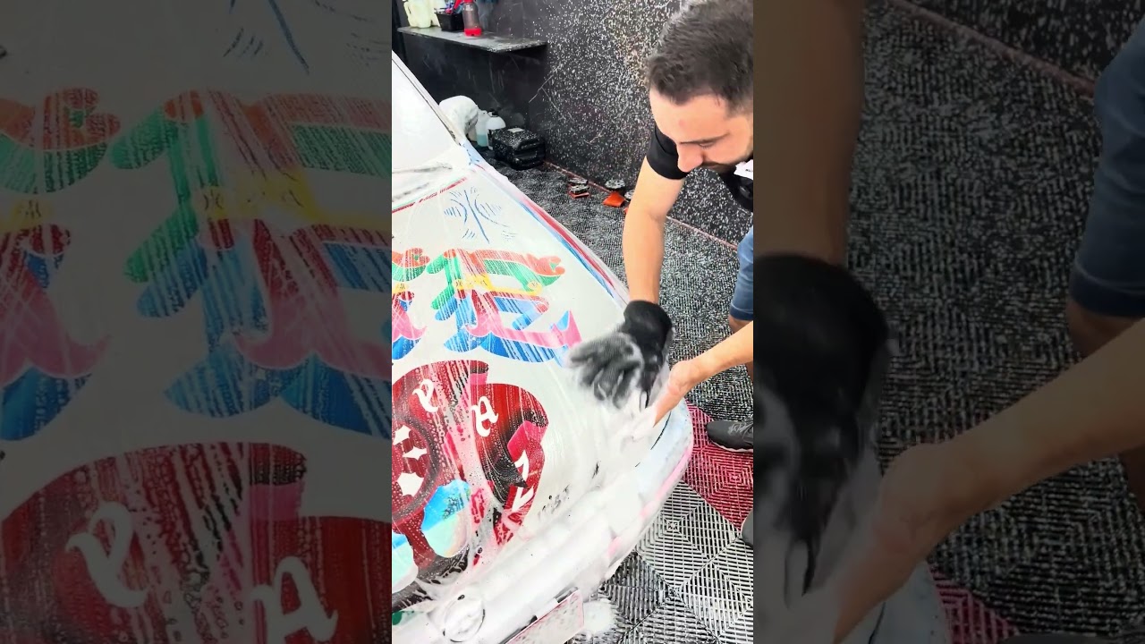 Cuidei de um carro todo pintado!