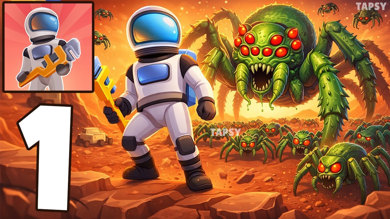 🚀 Mars Survivor Gameplay Walkthrough Part 1 – Survive the Red Planet! (Android,iOS)